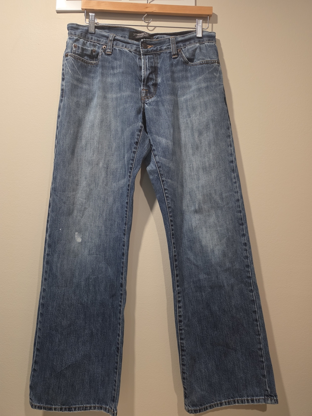Vintage Victoria's Secret London Jean Button Fly LowRise Jeans Distressed Size 8